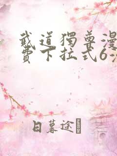 武道独尊漫画免费下拉式6漫画300