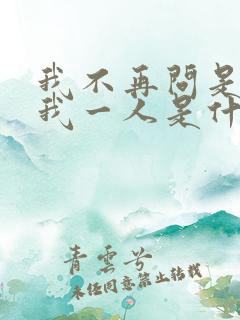 我不再问是否爱我一人是什么歌