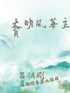 大明风华主要演员