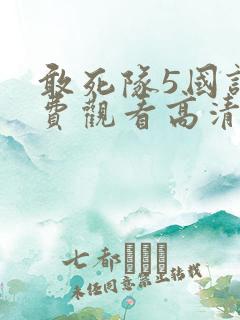 敢死队5国语免费观看高清完整版