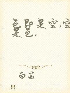 色即是空,空即是色,