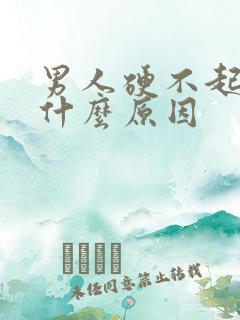 男人硬不起性是什么原因