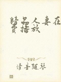精品人妻在线免费播放