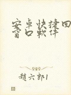 安卓快捷回复小窗口软件