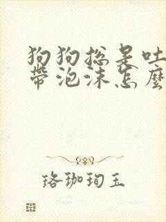 狗狗总是吐黄水带泡沫怎么办 狗狗总是吐黄水带泡沫怎么办