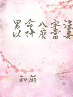 男命八字没财星以什么当妻星