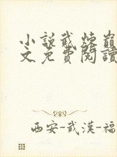 小说武炼巅峰原文免费阅读
