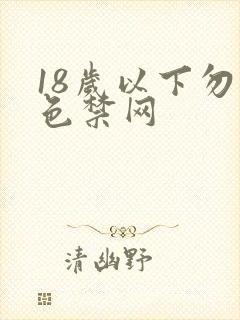 18岁以下勿进色禁网