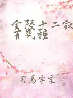 金陵十二钗香烟有几种
