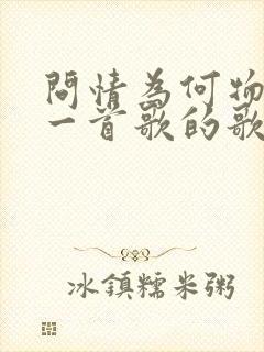 问情为何物是哪一首歌的歌词