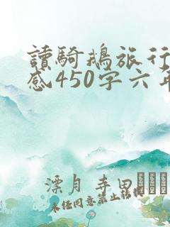 读骑鹅旅行记有感450字六年级