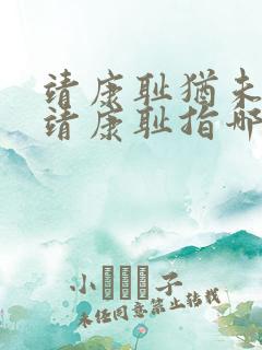 靖康耻犹未雪中靖康耻指哪一历史事件