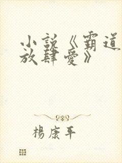 小说《霸道总裁放肆爱》 小说《霸道总裁放肆爱》