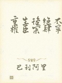 重生后绝不嫁给权臣宗肆宁芙小说阅读