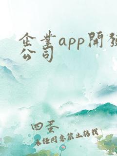 企业app开发公司