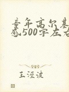 童年高尔基读后感500字左右
