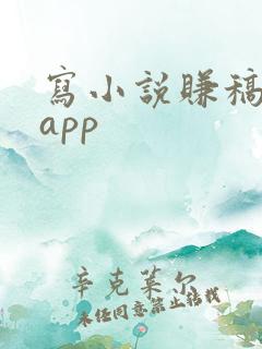 写小说赚稿费的app