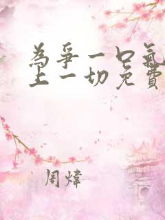 为争一口气我压上一切免费