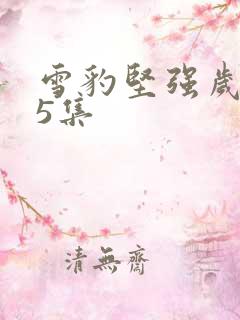 雪豹坚强岁月15集