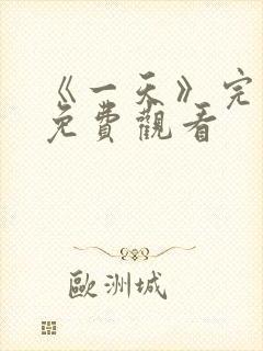 《一天》完整版免费观看