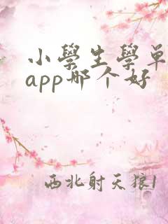 小学生学单词的app哪个好