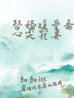 替婚暖爱乔少的心尖宠妻