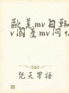 欧美mv日韩mv国产mv网站