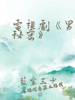 电视剧《男人的秘密》