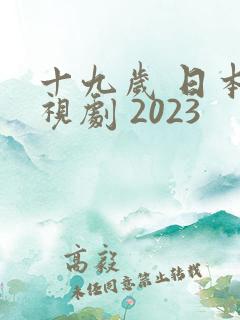 十九岁 日本电视剧 2023