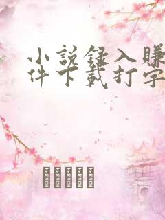 小说录入赚钱软件下载打字平台