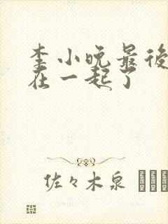 李小晚最后和谁在一起了