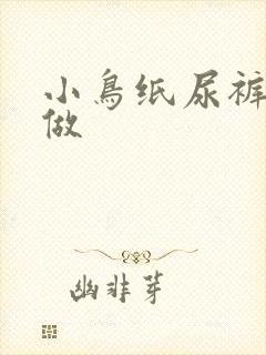 小鸟纸尿裤怎么做