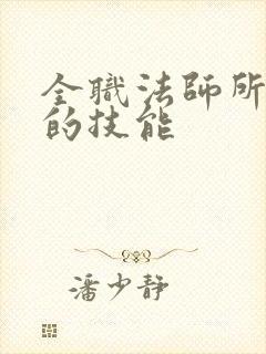 全职法师所有系的技能
