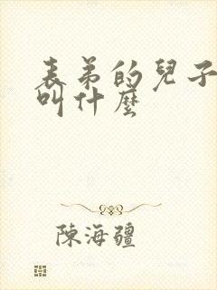 表弟的儿子叫我叫什么