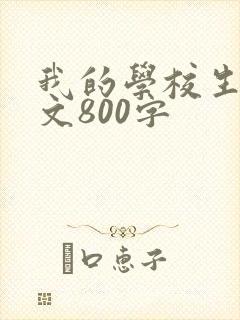 我的学校生活作文800字