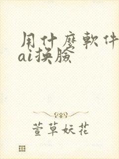 用什么软件可以ai换脸