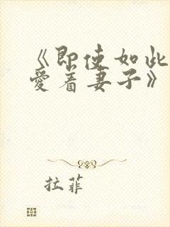 《即使如此还是爱着妻子》