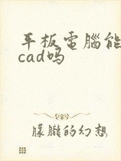 平板电脑能打开cad吗