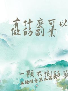 有什么可以在家做的副业