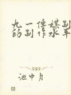 九一传媒制片厂的制作水平 九一传媒制片厂的制作水平