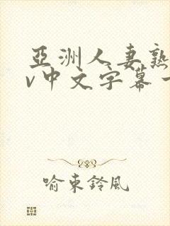 亚洲人妻熟女av中文字幕一区三区