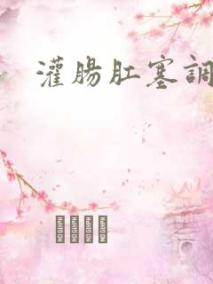 灌肠肛塞调教