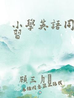 小学英语同步学习