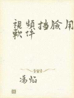 视频挡脸用什么软件