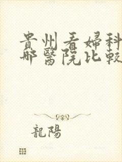 贵州看妇科病去哪医院比较好