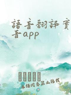 语音翻译实时语音app