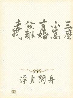 老公有小三了逼我离婚怎么办 老公有小三了逼我离婚怎么办