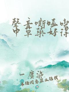 声音嘶哑吃什么中草药好得快
