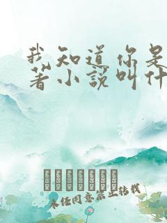 我知道你是谁原著小说叫什么名字