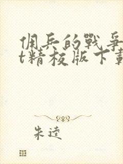 佣兵的战争txt精校版下载